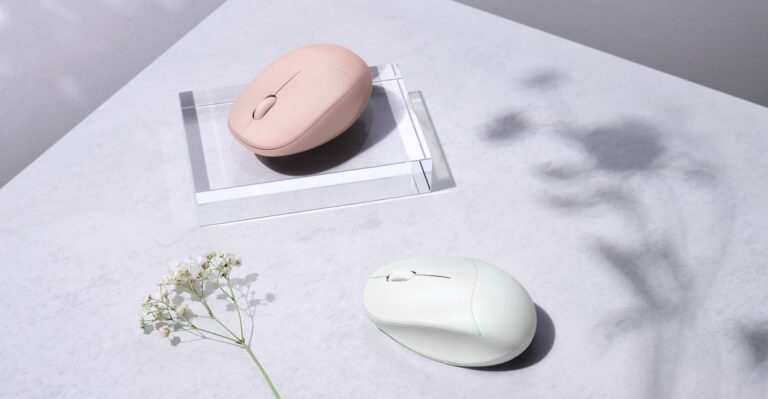 ASUS Fragrance Mouse MD101 KV Iridescent White Rose Clay Design