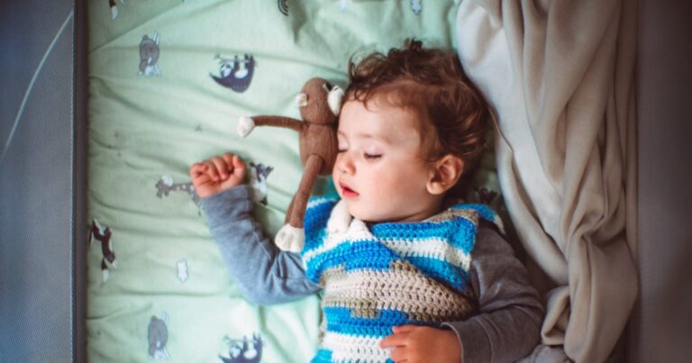 a peaceful baby boy